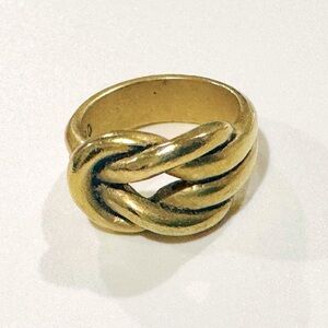 Premier Designs Gold Knot Ring Size 7
